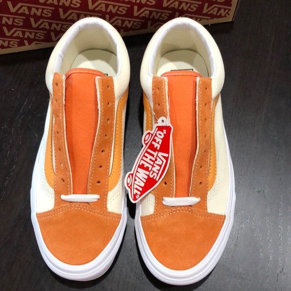 vans style 36 retro amberglow gold skate shoes